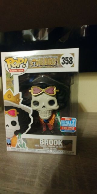 Funko Pop Nycc One Piece Brook Anime (has Been Out Of Box)
