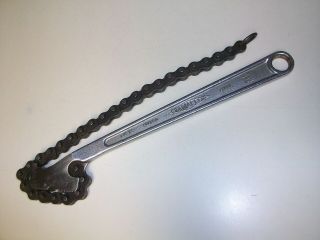 Vintage Diamond Tool Horseshoe Co.  Diamalloy 12 " Cw12 Chain Wrench