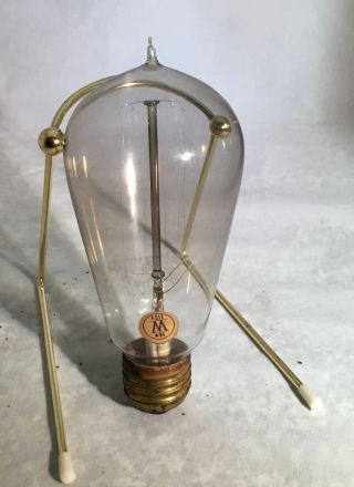 Antique Westinghoue Carbon Filament 113v 50w Tipped Lamp Light Bulb