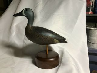 Blue Winged Teal Vintage Style Illinois River Decoy