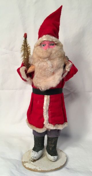 Antique Santa Figure 9 " Christmas Ornament - Made In Occupied Japan Vintage 2