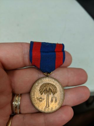 US Army Spanish - American War Philippine Insurrection medal M.  No.  8748 wrap bro 2