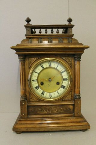 Antique German 14 Day Bracket Clock