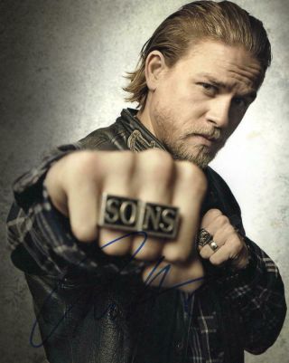 Charlie Hunnam Signed 8x10 Photo Sons Of Anarchy Authentic Autograph Jax E