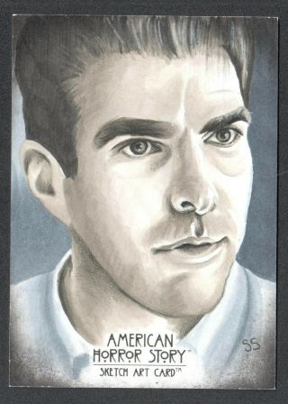 American Horror Story Season 1 Breygent Sketch Card By Stephanie Swanger