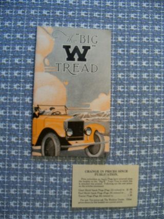 The " Big W " Tread Watkins Vintage Auto Booklet