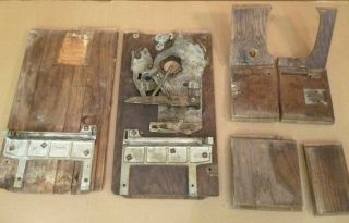 Antique Slot Machine Parts - Jennings Little Duke Wood Cabinet 3