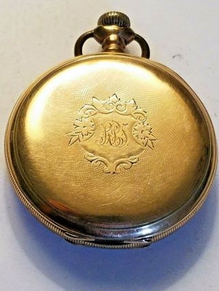 Antique 1906 Elgin / 17 Jewels / Size 16 / 14k Gold Filled Pocket Watch