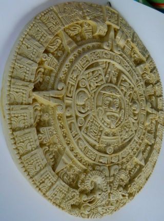 Aztec Solar Sun Calendar Wall Plaque Mayan Maya Inca Sculpture Statue Art 11 