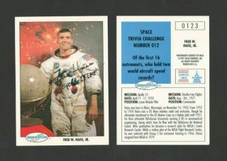 Fred W.  Haise Authentic Autographed Signed Nasa 1991 Space Shots Card 123