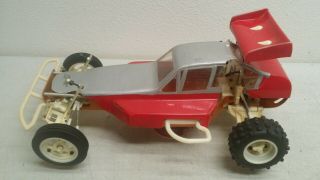 Vintage Team Associated Rc10 Rc Car Buggy A Stamped Gold Pan Chassis Roller