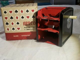 Vintage Arrco Playing Card Shuffler Hand Operated