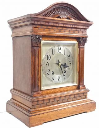 Winterhalder & Hoffmeier Oak Ting Tang Bracket Clock
