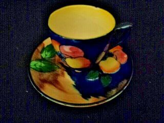 H & K Tunstall England Tea Cup And Saucer,  Luscious Fruits Pattern
