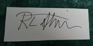 Rl Stine Goosebumps Signed Autographed Paper Cut W/coa " Great For Framing " D