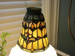 3 Matching Tiffany Style Stained Glass Light Shades 2