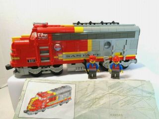 Lego 10020 Santa Fe Chief Train 100 Complete W/ Instructions