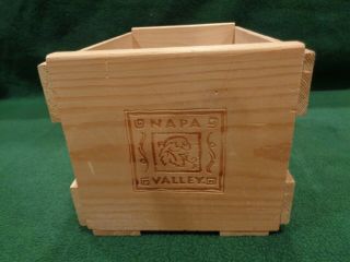 Napa Valley Natural Wood Small Wine Crate