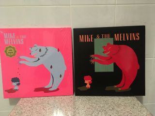 Mike And The Melvins Three Men And A Baby Vinyl Lp Sub Pop Loser Edition White