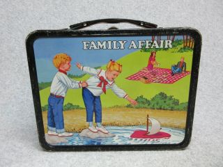 1969 Family Affair Tv Lunchbox Jody,  Buffy,  Cissy,  Uncle Bill,  Mrs Beasley C 8,