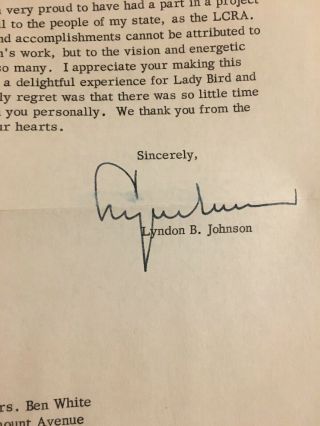 Lyndon Johnson Signed Letter (1957) Re: To Long - Time Friend In Texas 2