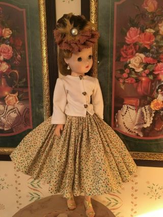 Skirt Sweater Hat Outfit for Vintage Madame Alexander Cissy Doll 3