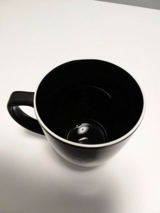 Starbucks 18 OZ Black White Ceramic Coffee Mug Cup 3