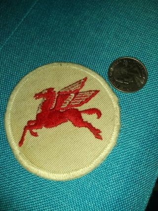 Vtg Mobil Gas / Oil Pegasus Flying Horse Embroidered Sew On Uniform Patch