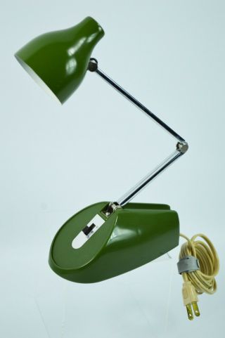 Hamilton Industries Hc - 18 Adjustable Folding Arm Desk Lamp Avocado Green 60 