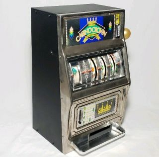 Vintage Waco Casino Crown Toy Slot Machine 25 Cent Coin Mech Operated (Japan) 2
