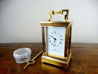 Matthew Norman Grande Swiss Carriage Clock Striking Chiming 8 Day 11 Jewel 1751a