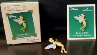 Hallmark 2003 Tinker Bell Walt Disney ' s Peter Pan Miniature Ornament 2