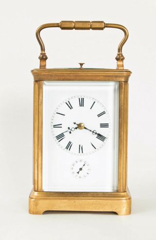 Large French Grande Sonnerie Repeating Carriage Clock @ 1890