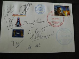 Iss 41/42 Flown Boardpost Orig.  Signed Crew,  Space