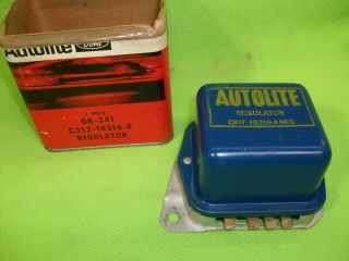 Nos? Ford Autolite Vintage Voltage Regulator F100 Mustang Galaxie Torino Cougar
