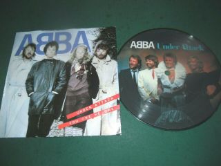Abba 7 " Picture Disc Single - Under Attack/you Owe Me One