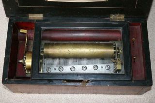Antique Cylinder Music Box By Ducommun Girod For Restoration Clock Work