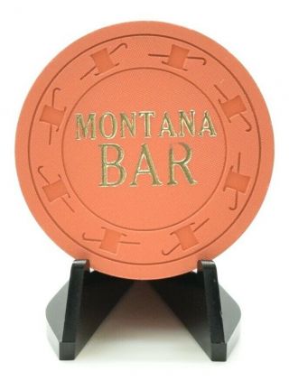 1965 Montana Bar $1 Casino Chip N.  Las Vegas Nevada H&c Cj Mold