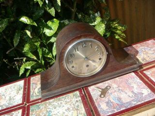 Vintage Westminster & Whittington Chimes Mantle Clock & Key & Pendulum