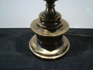 Vintage Heavy Brass Stiffel Table Lamp Mid Century Trophy Pillar 2