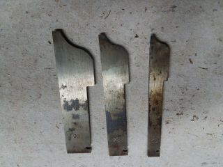 3 Cutter Irons Stanley No.  55 No.  82,  No.  84,  No 86 Reverse Ogee