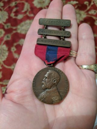1899 Usn Sampson West Indies Campaign Medal Uss Yankee Earle W.  Chadwell,  Os