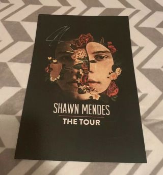 Shawn Mendes Autographed Signed Tour Poster 2019 Tour