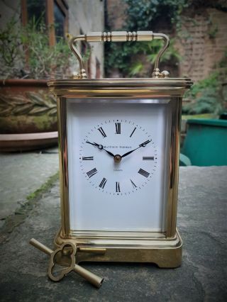 A Fine Quality Striking Carriage Clock By Matthew Norman,  London - Vg