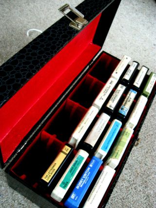 Vintage 8 - Track Tape Carry Case With Key & 16 Tapes 1970 