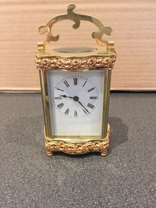 Very Fully Serviced Brass Cased French Carriage Clock