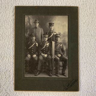 Cabinet Photo Of Spanish American War U.  S.  Soldiers