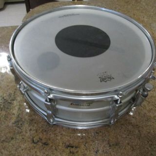 Vintage Ludwig Usa Acrolite 5 " X 14 " Snare Drum And Stand S/n 1987638 B/o Badge