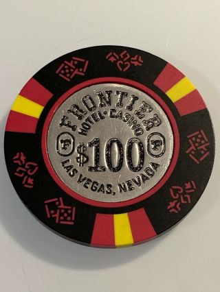 Frontier Hotel $100 Possible Fake Casino Chip Las Vegas Nevada 3.  99