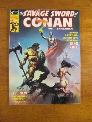 Savage Sword Of Conan 9 1975 Mag.  Vallejo (9.  2) Or (9.  2/9.  4) Glossy Stunner